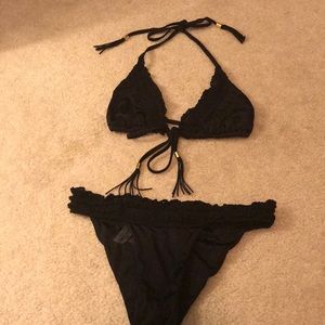 Beach Bunny Black crocheted bikini